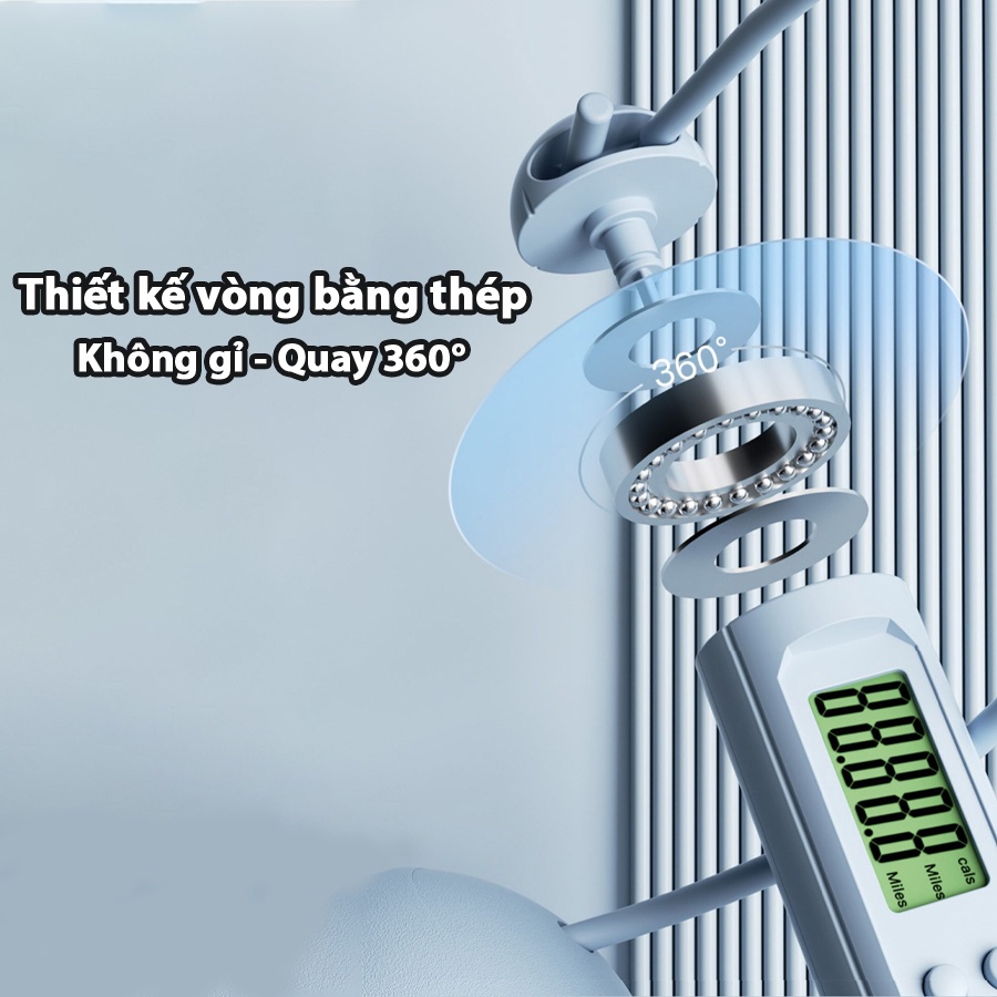 Dây Nhảy Thể Lực Đếm Số 4 Chế Độ Chính Hãng Eros Store, Hỗ Trợ Luyện Tập Thể Dục Tại Nhà