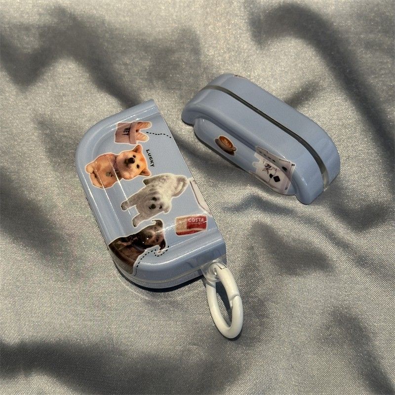 Vỏ Bảo Vệ Hộp Sạc Tai Nghe Bluetooth Không Dây Airpods Pro 1 / 2 Hình Chú Chó Dễ Thương