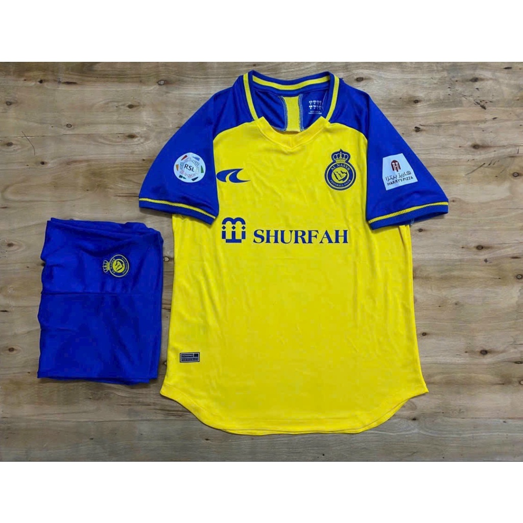 Quần Áo Bóng Đá, Áo Đá Banh CLB Al Nassr - Chuẩn Mẫu Thi Đấu - Vải Polyester Gai Thái