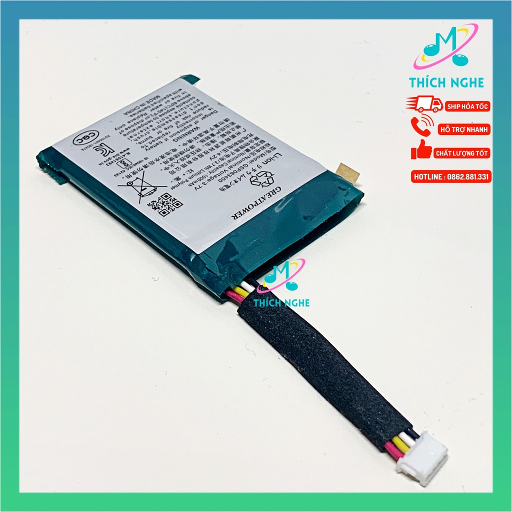 Pin JBL Clip 3 chính hãng GreatPower GSP063450 - Thay Pin Loa JBL Clip 3 - Thích Nghe