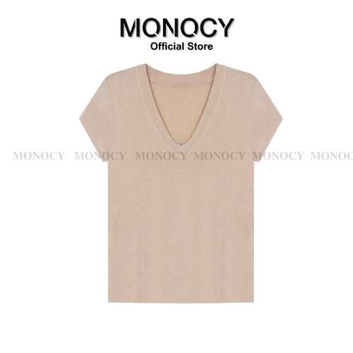 Áo Thun Ngắn Tay Cổ Tim Form Rộng BIGSIZE Vải Cotton Giãn Siêu Mềm Mát MNC14