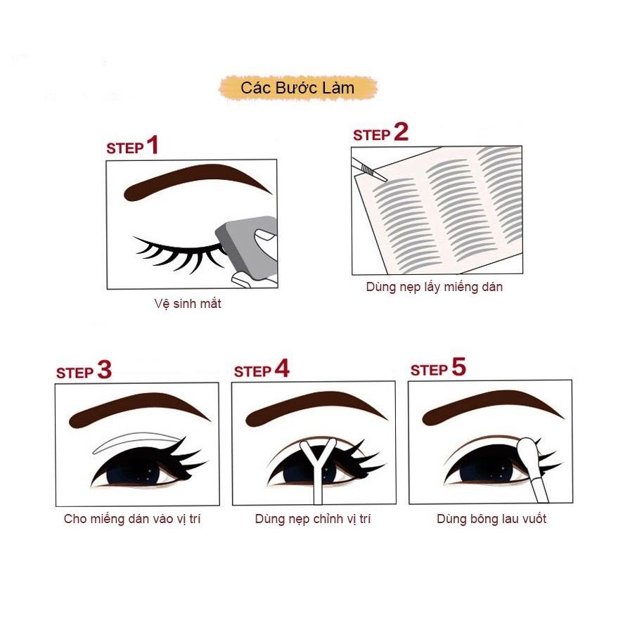 Hộp Miếng Dán Mí Mắt Eyelid Stickers 240 Miếng