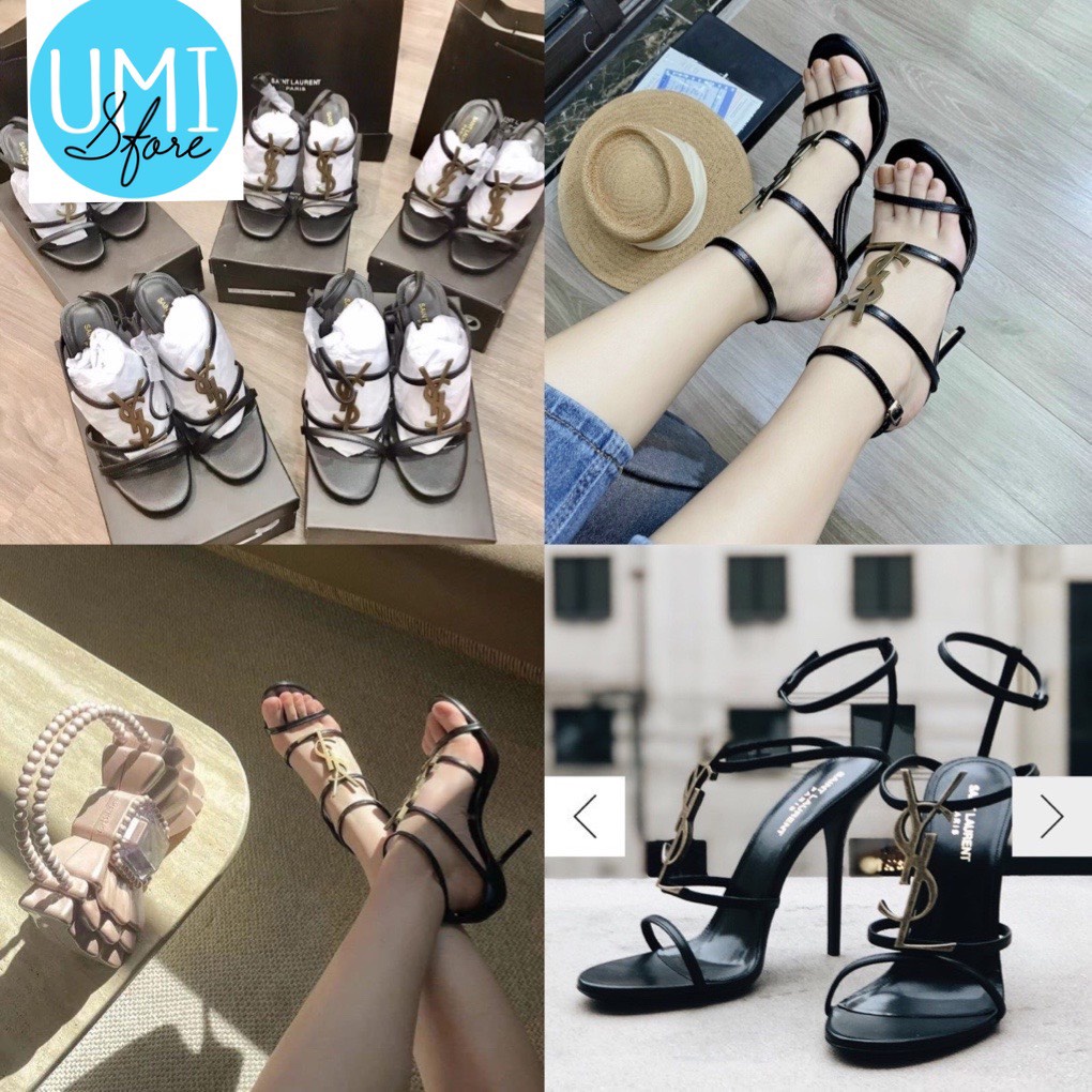 Sandal cao gót 9cm nữ Tag dây mảnh (fullbox Bill túi )