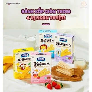 Bánh xốp Ildong nhân kem Hàn Quốc cho bé ăn dặm từ 9m+
