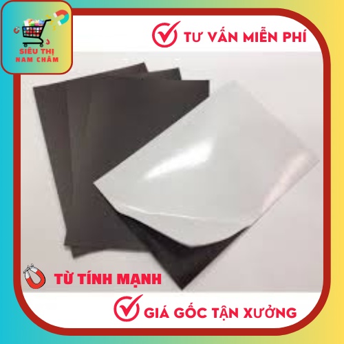 Nam châm lá A4 có keo dán tiện ích