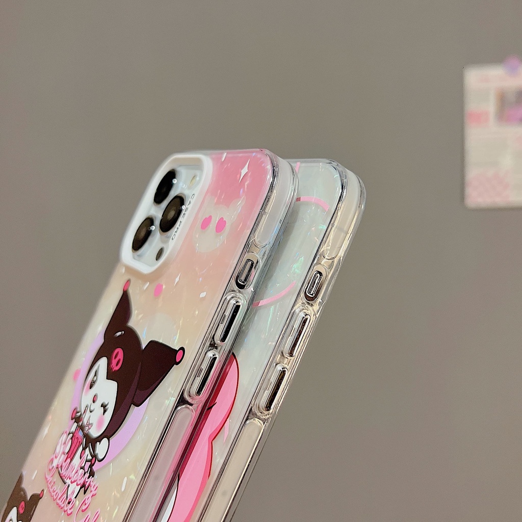 Ốp Điện Thoại Chống Sốc Màu Laser Họa Tiết Hoạt Hình Cho iPhone 14Promax 14Pro 14 13Promax 13Pro 13 12Promax 12Pro 12 11