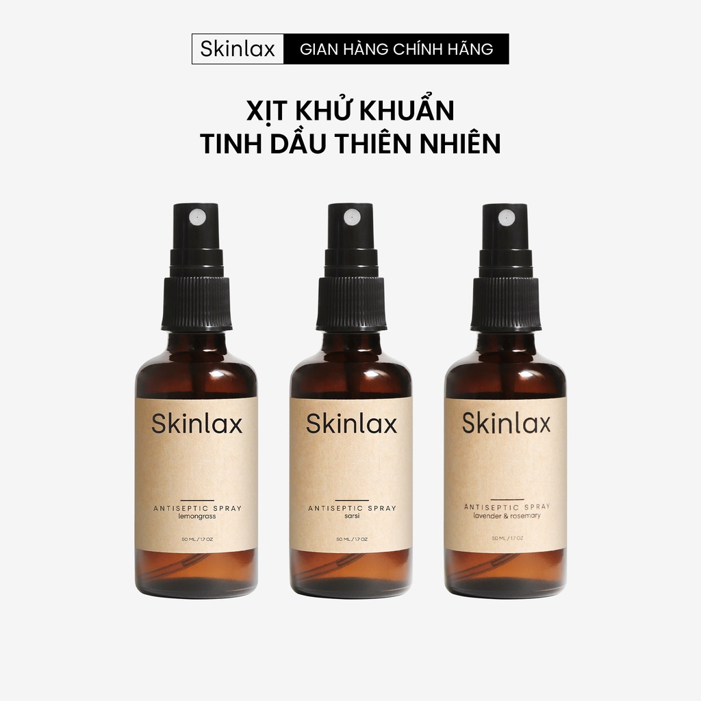 Xịt Khử Khuẩn Tinh Dầu Thiên Nhiên SKINLAX 50ml