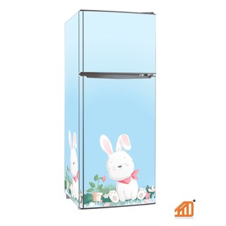 Combo 3 Mặt giống nhau - THỎ CON - Decal trang trí tủ lạnh