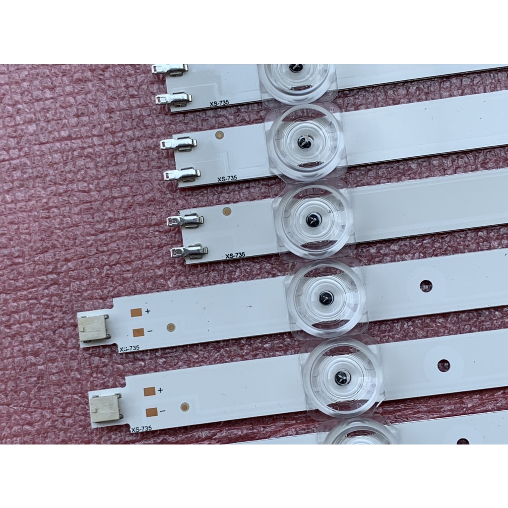 THANH LED TIVI SAMSUNG 55TU7000 55TU8000 55TU7020 55TU7025 55TU7092  HÀNG MỚI 100% BỘ 8 THANH MỖI THANH 5 BÓNG 3V