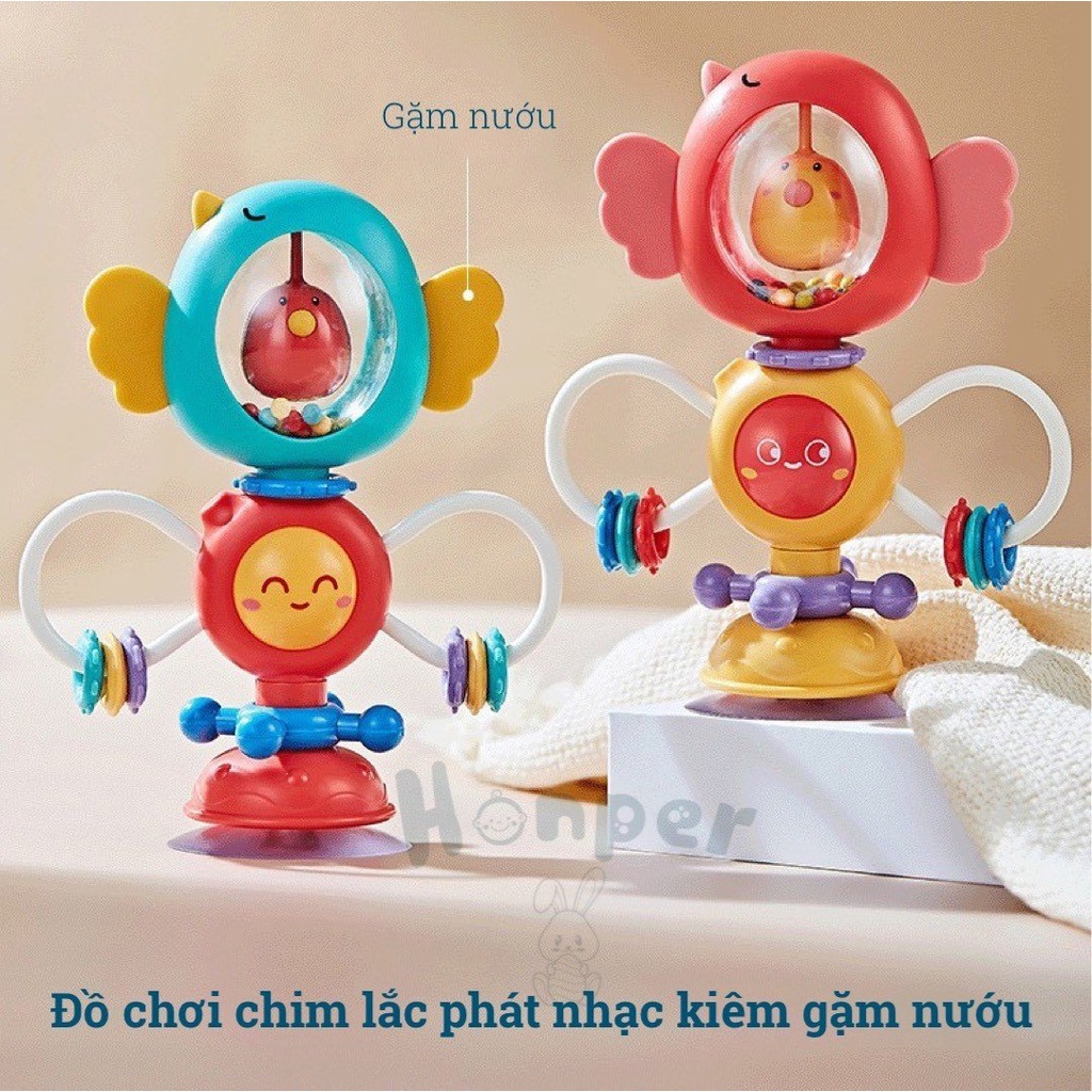 Đồ chơi chim lắc kiêm ngậm nướu cho bé