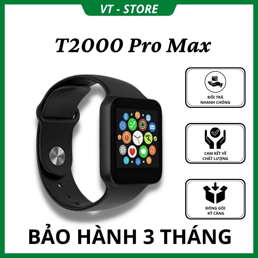 Đồng hồ thông minh T2000 Promax viền thép, Nghe gọi 2 chiều, chơi đươc Game, Màn hình chờ AOD, Lịch, Chia đôi màn hình