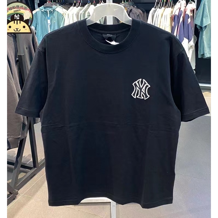 Áo Thun Thể Thao Tay Ngắn Cổ Tròn In Chữ MLB Cashew Và Hoa Đơn Giản Trẻ Trung