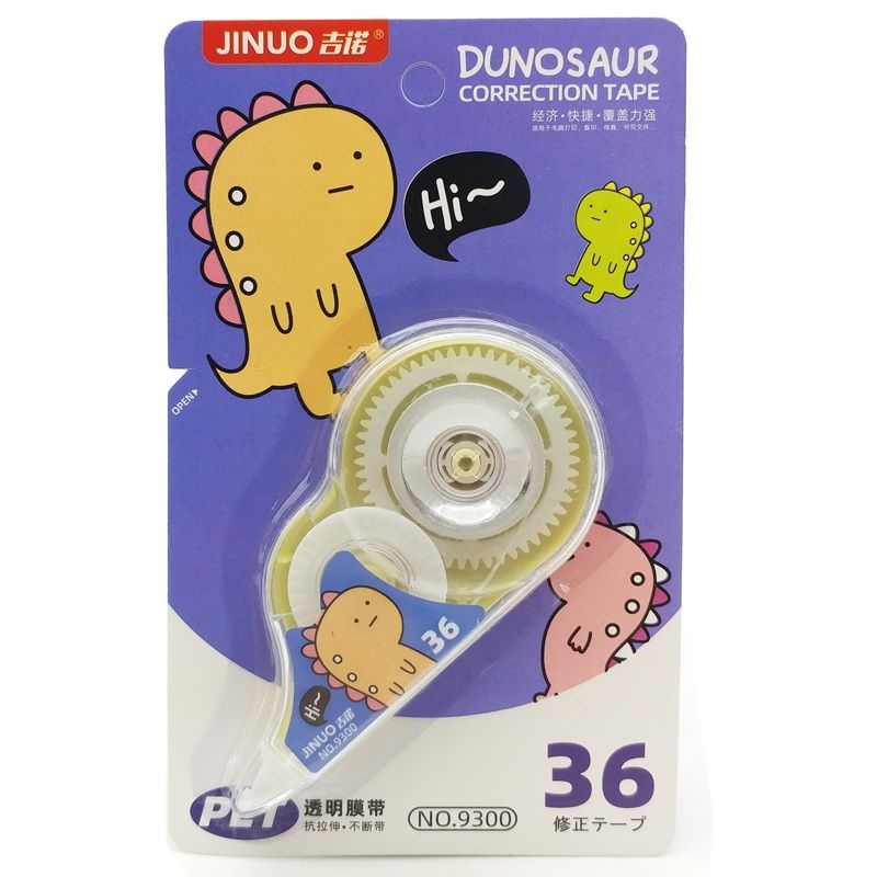 Xóa kéo Dunosaur - Jinuo 9300 / Băng xóa hình khủng long cute