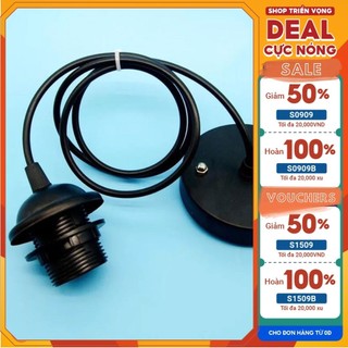 Dây đuôi đèn thả trần trang trí dài 1m chuôi dây điện e27 đèn led trang trí giá rẻ - 08520010