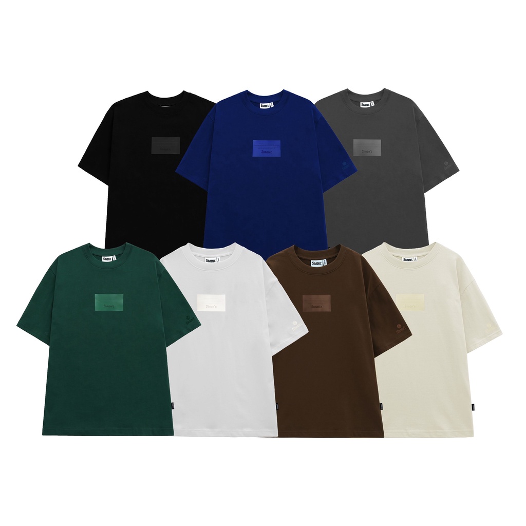 Áo Thun Simon'c Basic Silicone form boxy tee chất liệu cotton định lượng vải 220gsm