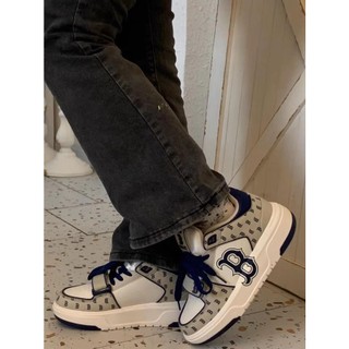 Giày mlb chunky liner mid classic monogram boston rex sox l.beige