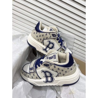 [ CHÍNH HÃNG ] GIÀY MLB CHUNKY LINER MID CLASSIC MONOGRAM BOSTON REX SOX L.BEIGE