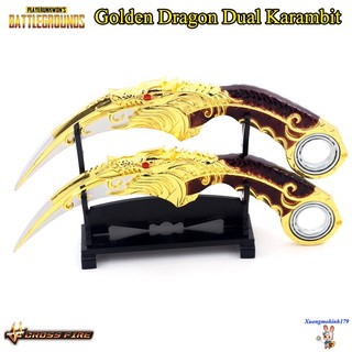 Mô hình đồ chơi PUBG Đột kích Golden Dragon Dual Karambit