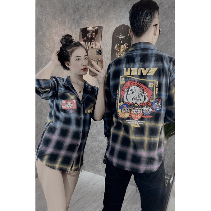 (HCM) ÁO SƠ MI NAM NỮ DÀI TAY CARO - PHONG CÁCH MỚI , ĐẸP , THỜI TRANG HOTTREND HIỆN NAY JANGMY SHOP