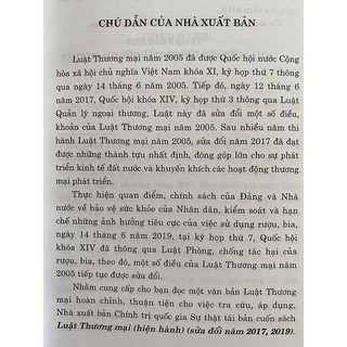 Sách- Luật Thương mại (Hiện hành) (Sửa đổi năm 2017, 2019)