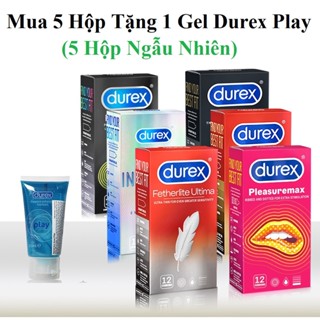   Tặng Gel Bôi Trơn  Bao Cao Su Durex BCS Gai Siêu Mỏng Cảm Giác Chân Thực 