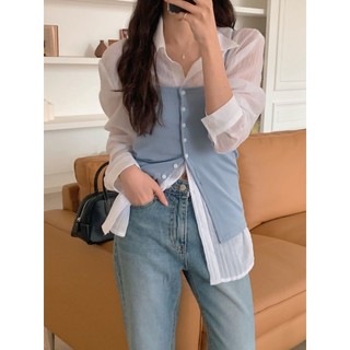 Áo 2 Dây, Có Nút Ngực, Xẻ Tà