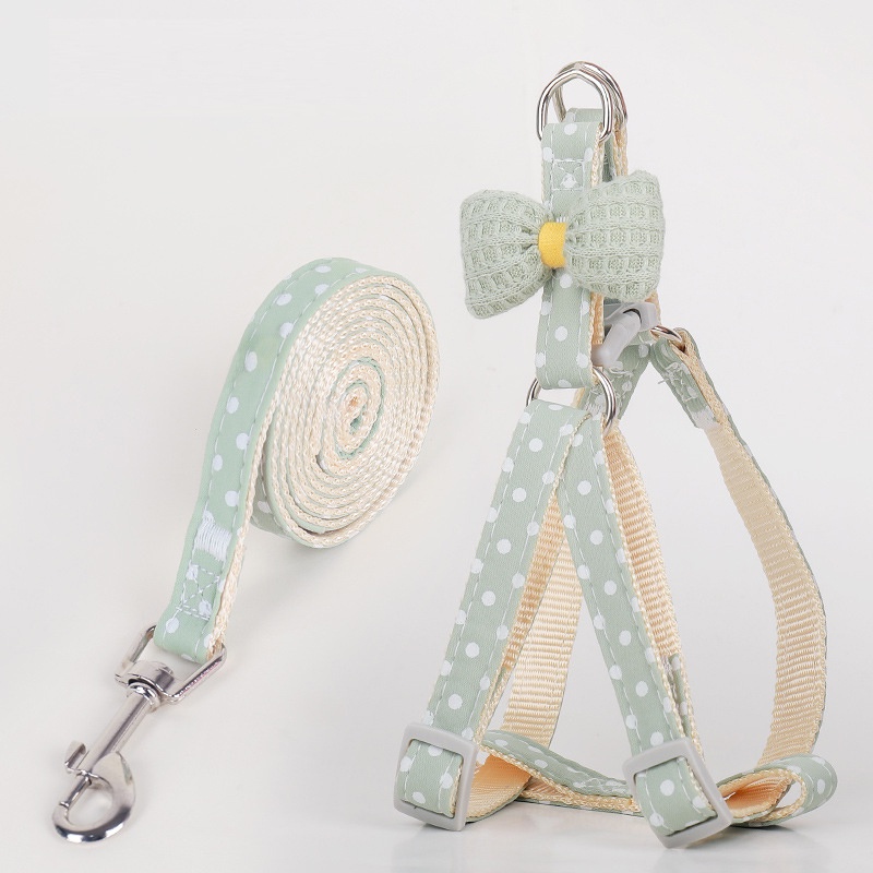Dây Dắt Yếm Ngực Cho Chó Mèo Có Nơ – Mã VCDD21