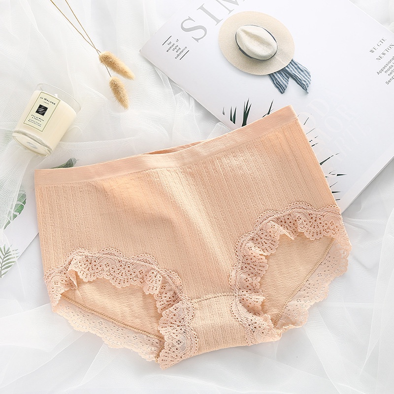Quần Lót Ren Thoáng Khí Thấm Hút Mồ Hôi Phong Cách Mới Quyến Rũ Cho Nữ