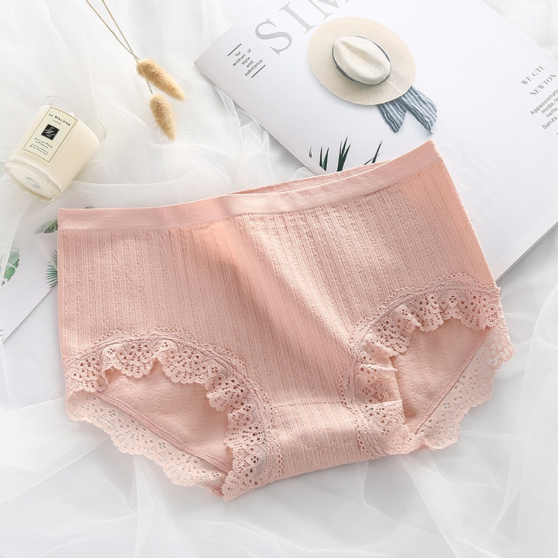 Quần Lót Ren Thoáng Khí Thấm Hút Mồ Hôi Phong Cách Mới Quyến Rũ Cho Nữ