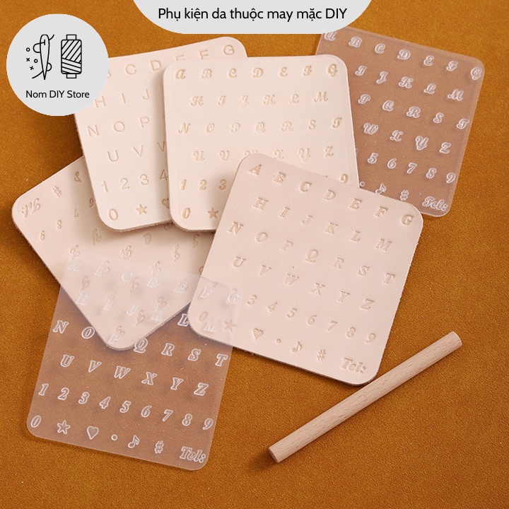 Khuôn Nhựa Resin In Chữ Cái Và Số Lên Da Thuộc Phụ Kiện Làm Đồ Da Túi Xách Thủ Công Handmade