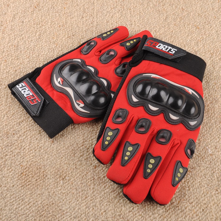 Găng tay SPORT có gù, Găng tay phượt xe máy cao cấp ngón dài có gù