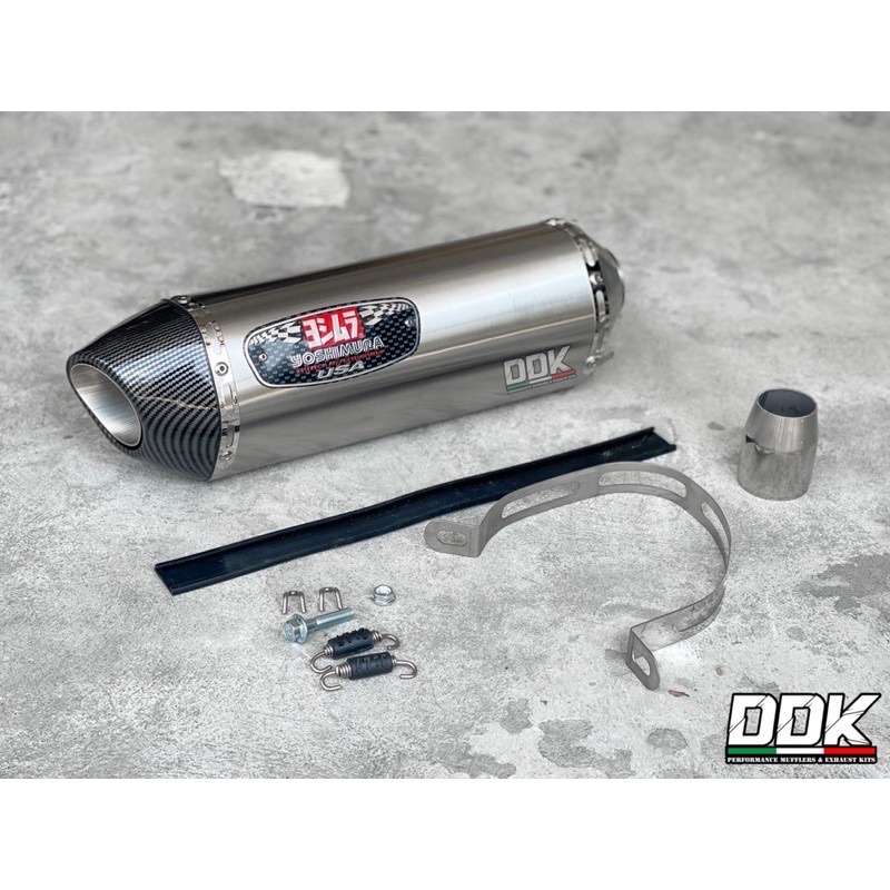 Pô Yoshumura R77 inox đầu carbon nhúng chuẩn đẹp