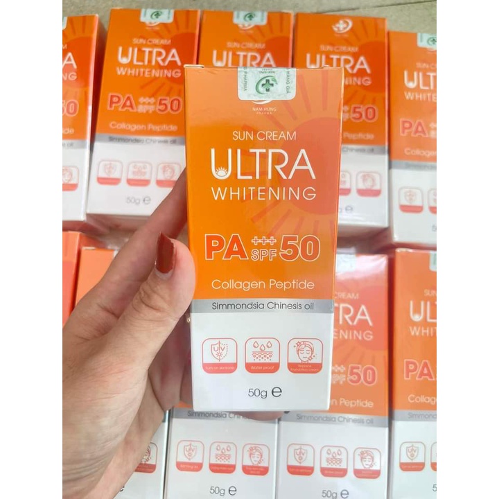 KEM CHỐNG NẮNG -Sun Cream Ultra Whitening 50+PA+++.