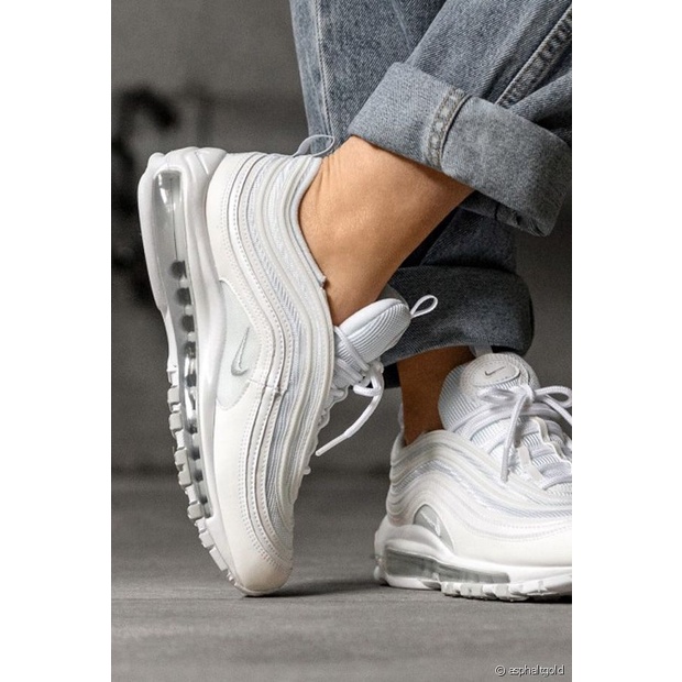 Giày Sneaker Thể Thao Air 97 Đế khí Air Full Trắng SC