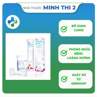 Viên sủi bổ sung canxi Calcium Active Denk hộp 1 tuýp 20 viên