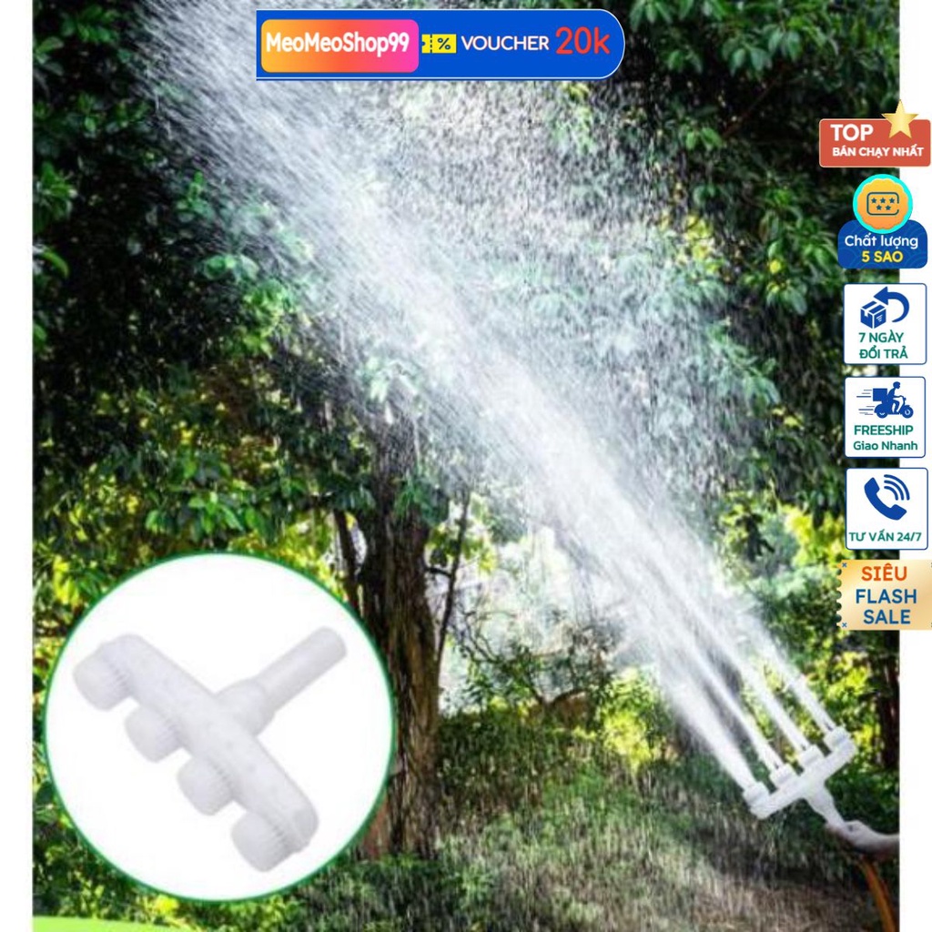 VÒI TƯỚI CÂY ÁP LỰC 4 ĐẦU Tưới đất hiện vật tưới rau tưới vườn nông nghiệp tưới phun mưa tưới tự động tưới hoa
