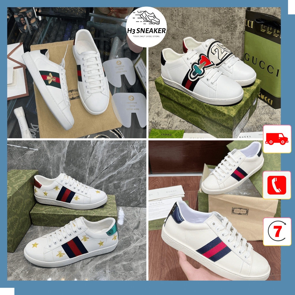 Giày Gucci - Giày Sneaker Nam Nữ Cao Cấp Phong Cách Hàn Quốc Full Size