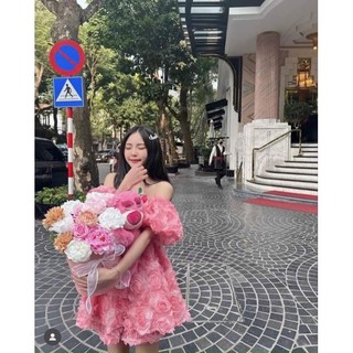 ❤️ĐẦM TRỄ VAI HOA HỒNG ❤️