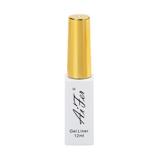 Gel vẽ nét AiFer chính hãng chai 10ml - Sơn gel vẽ cọ nét mảh màu đen trắng nhũ vàng bạc các màu