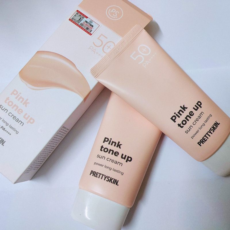 Kem Chống Nắng Nâng Tone Pretty Skin Pink Tone Up Hồng 70ml