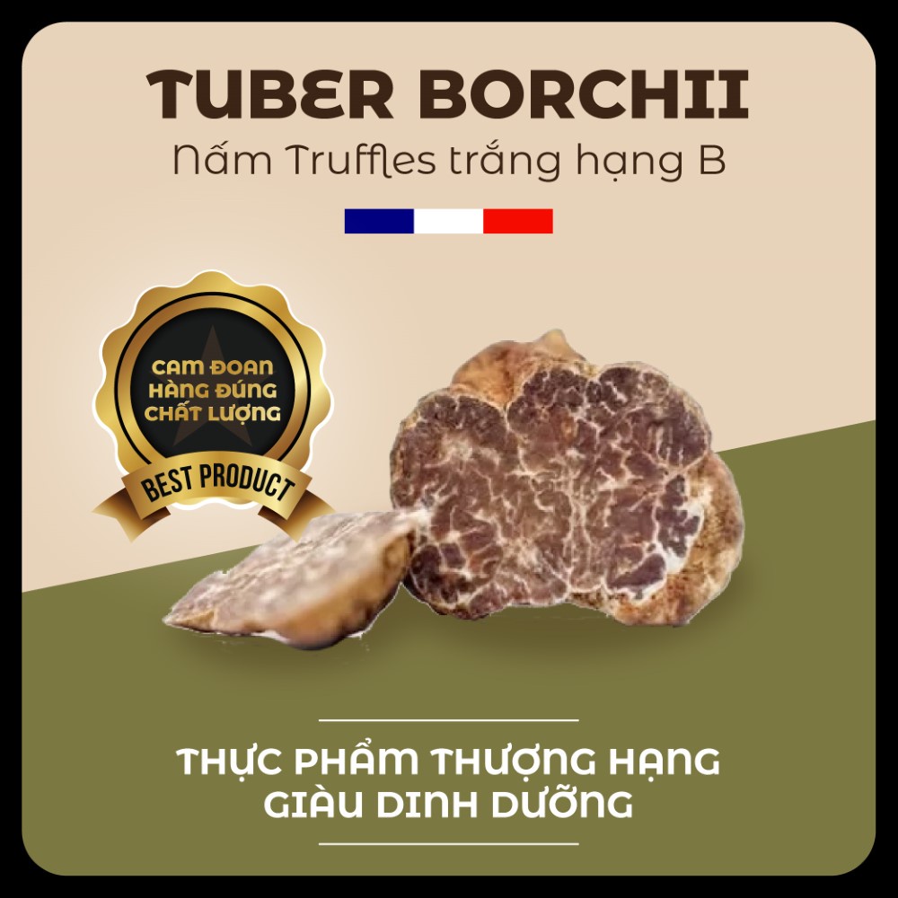 Nấm Truffles tươi: Tuber Borchii loại B (HÀNG PHÁP)