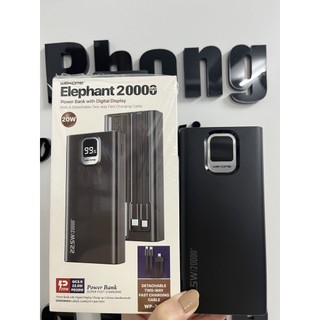 Pin sạc dự phòng 20.000mah wekome wp-335 - tích hợp 2 cáp sạc nhanh typec & ip