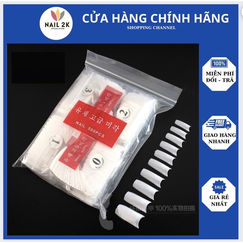Móng nối đắp gel đắp bột ( móng nối hàn) [túi 500 móng]