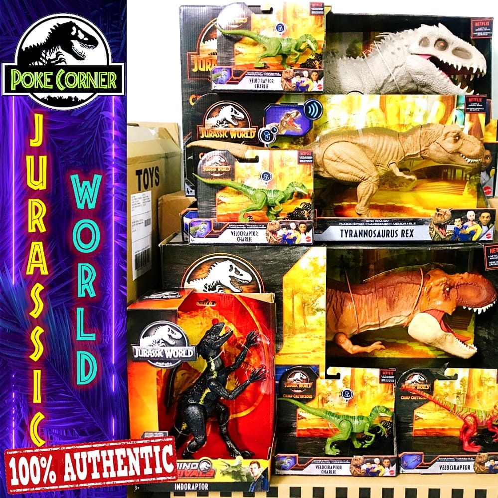 [𝗣𝗼𝗸𝗲𝗖𝗼𝗿𝗻𝗲𝗿] Tất cả mô hình Khủng long chính hãng Jurassic World Mattel cực HOT size Lớn - Action Dinosaur Figure