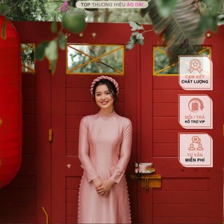 áo dài vân gỗ cao cấp