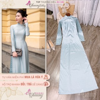 áo dài vân gỗ cao cấp