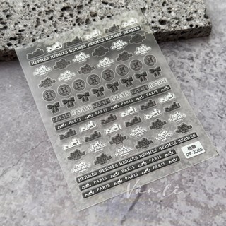 sticker lụa 5d cao cấp thương hiệu dán móng tay nail