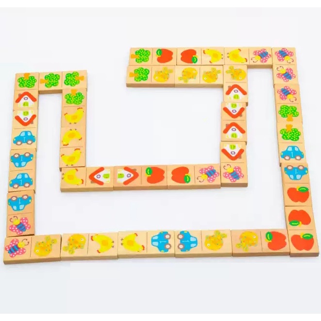 Domino ghép nối 56 thanh gỗ