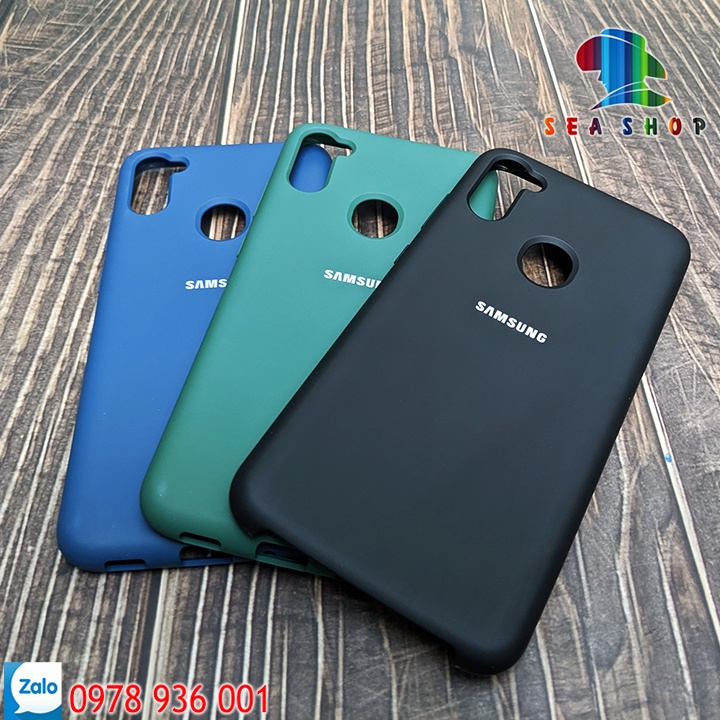 Ốp lưng chống bẩn Samsung A11 - nhựa dẻo- Có lớp nhung bảo vệ mặt trong - Kính cường lực OG tím cao cấp A11