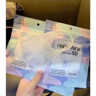 KHẨU TRANG 5D MASK NHẬT MINH THÙNG 200 CHIẾC 3 LỚP KHÁNG KHUẨN.